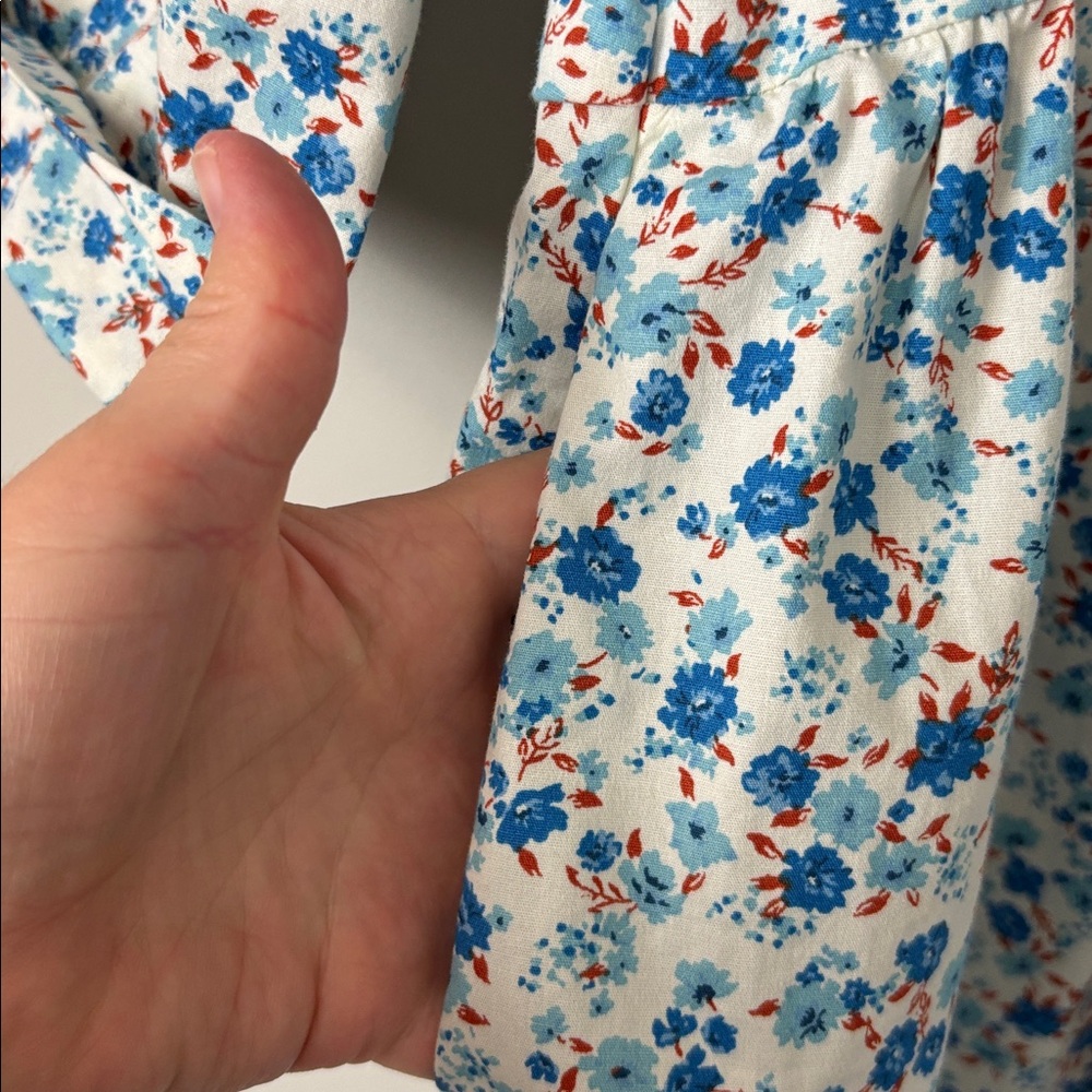 Tuckernuck Blue Floral Button Up Dress - Size M - Picture 5 of 9
